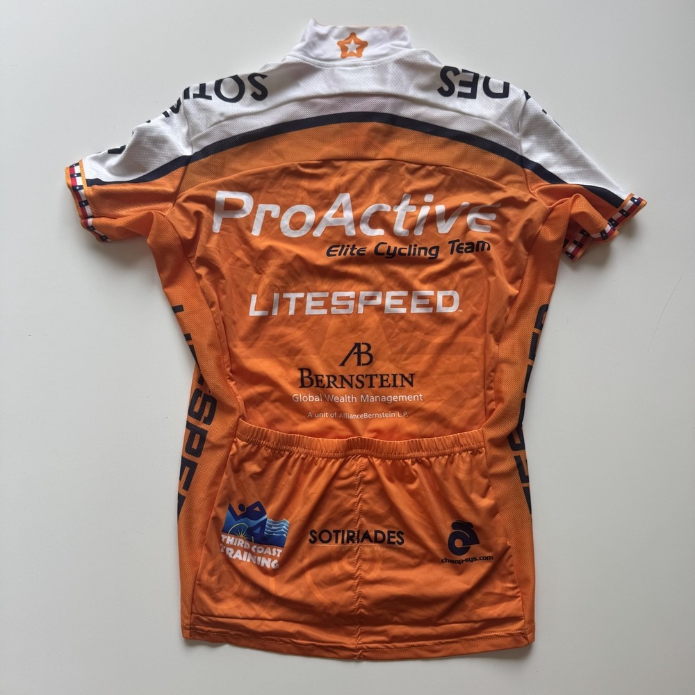 CHAMP-SYS Womens Medium Cycling Team Jersey Orange Texas - Picture 8 of 15